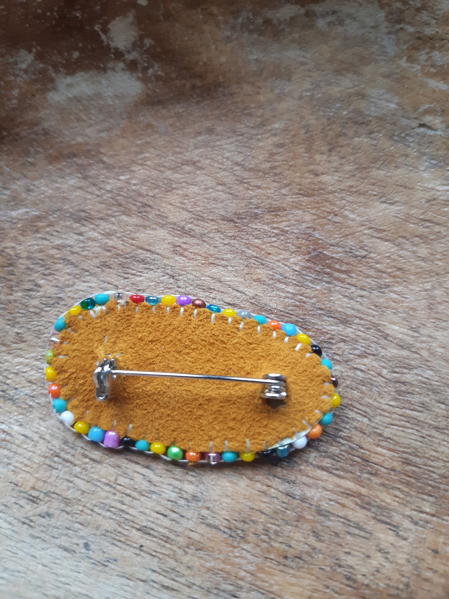 bead soup birch bark pin