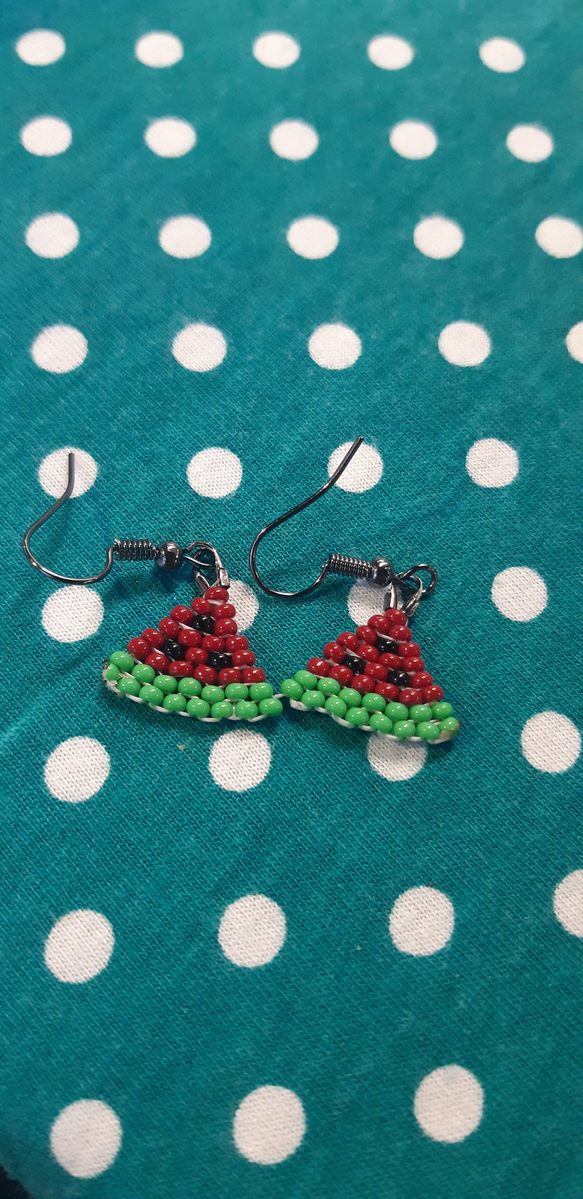 Woven Watermelon earrings