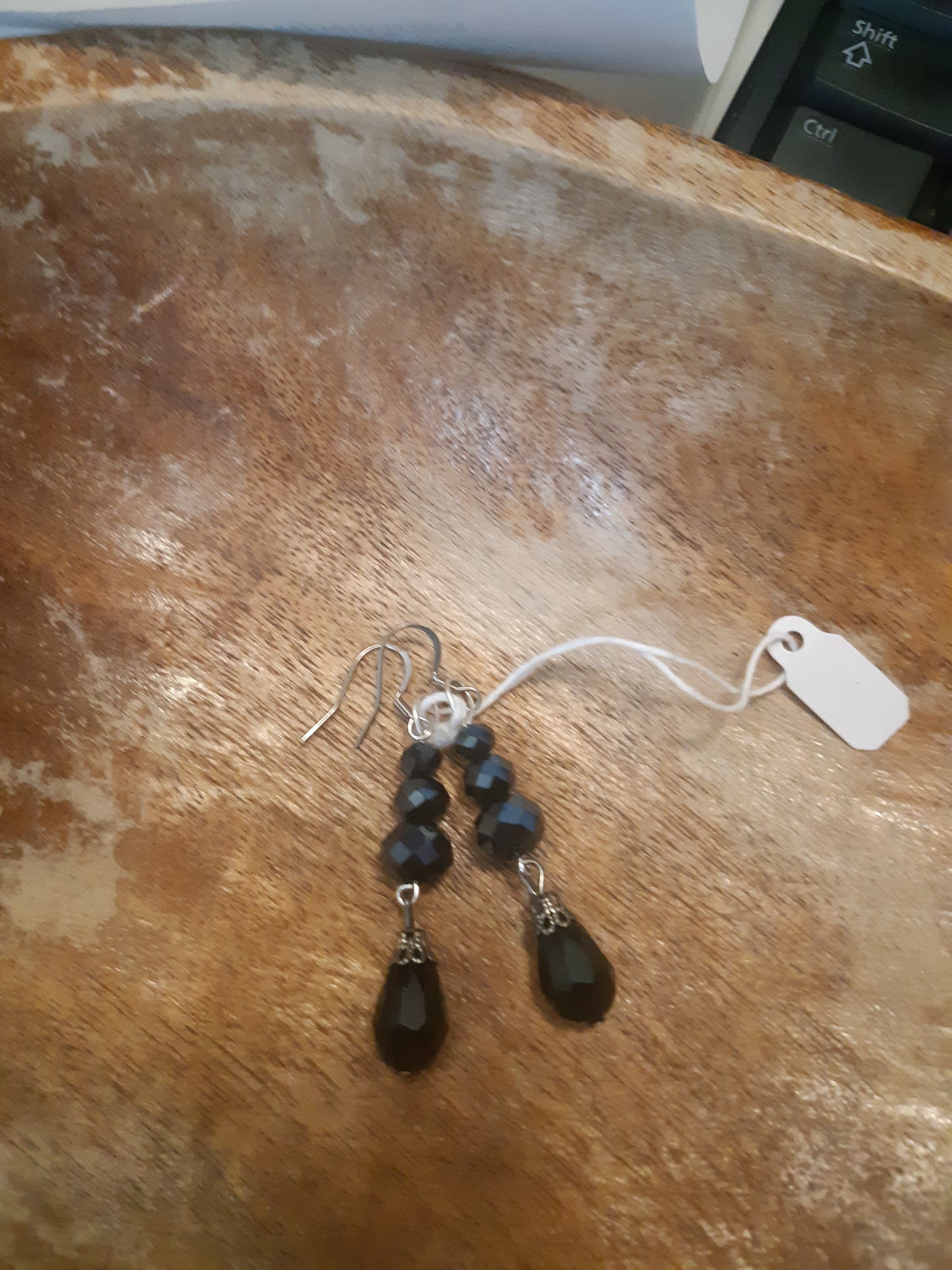 Black Bicone drops