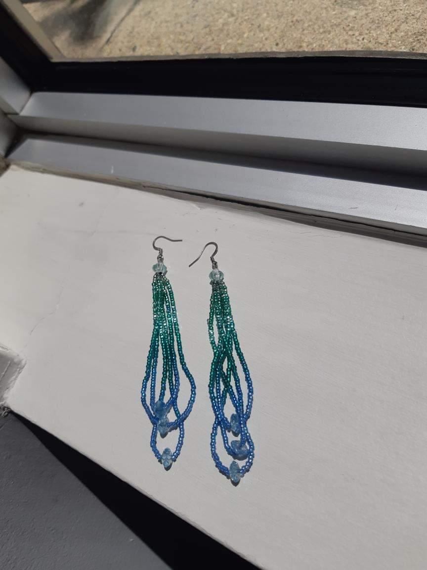 Apaqt loops with vintage crystal rondelles