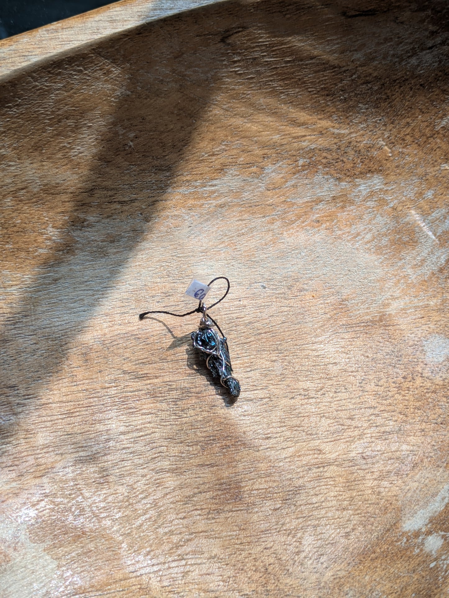 Black Tourmaline wire wrapped pendants