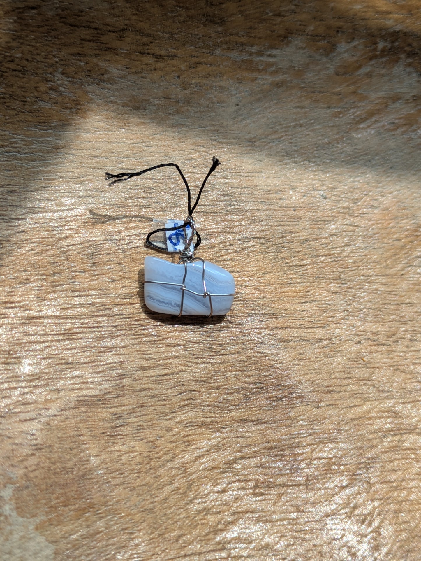 Lace Agate wire wrapped pendants