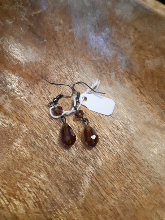 Mauve antiqued drops