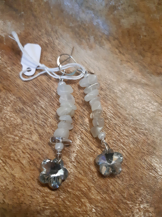 Moonstone and flower drops