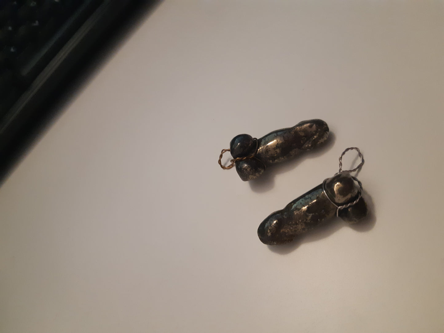 wire wrapped gemstone peen pendants