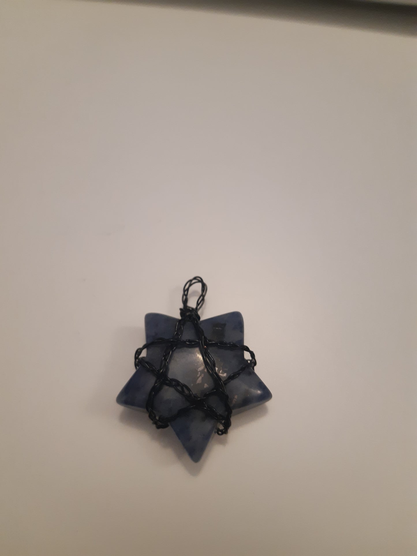 Wire-wrapped star pendants