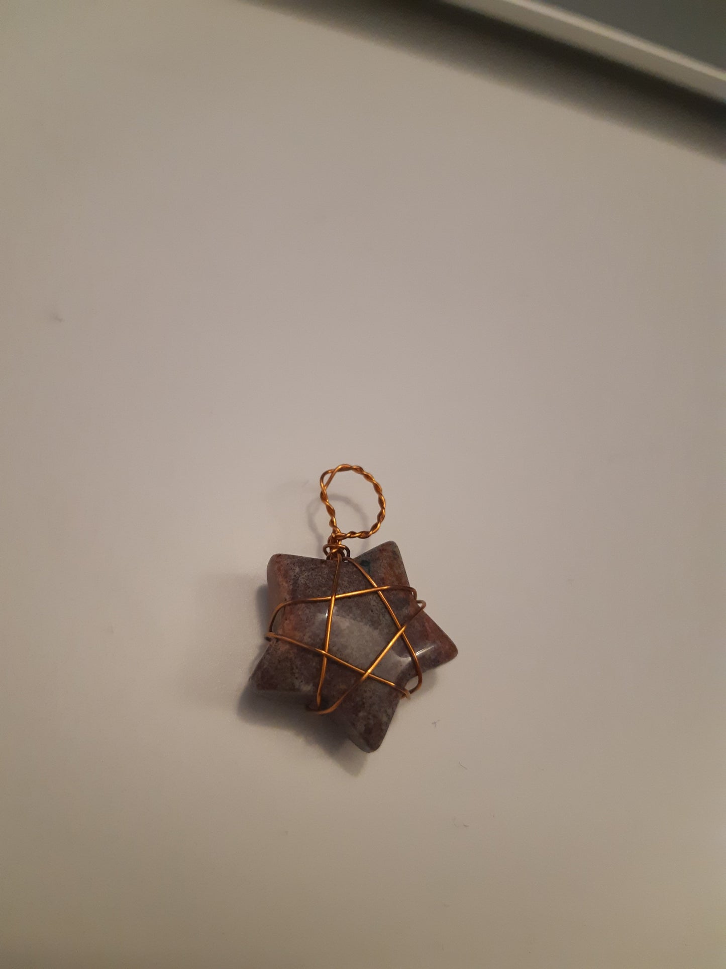 Wire-wrapped mini star pendants