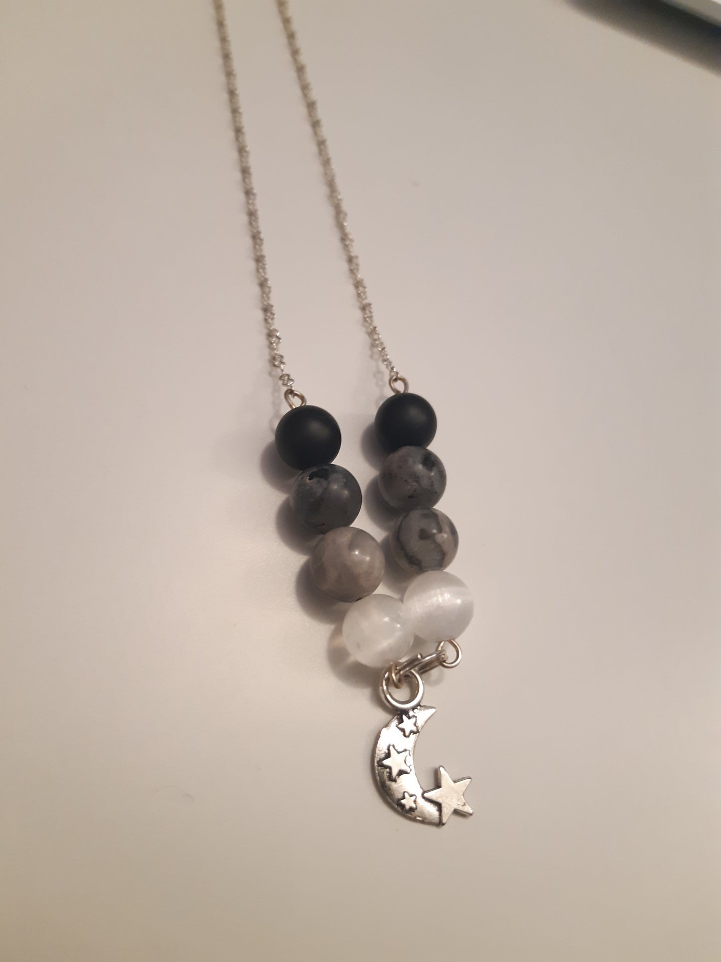 Cyclical skies 2.0 necklaces*