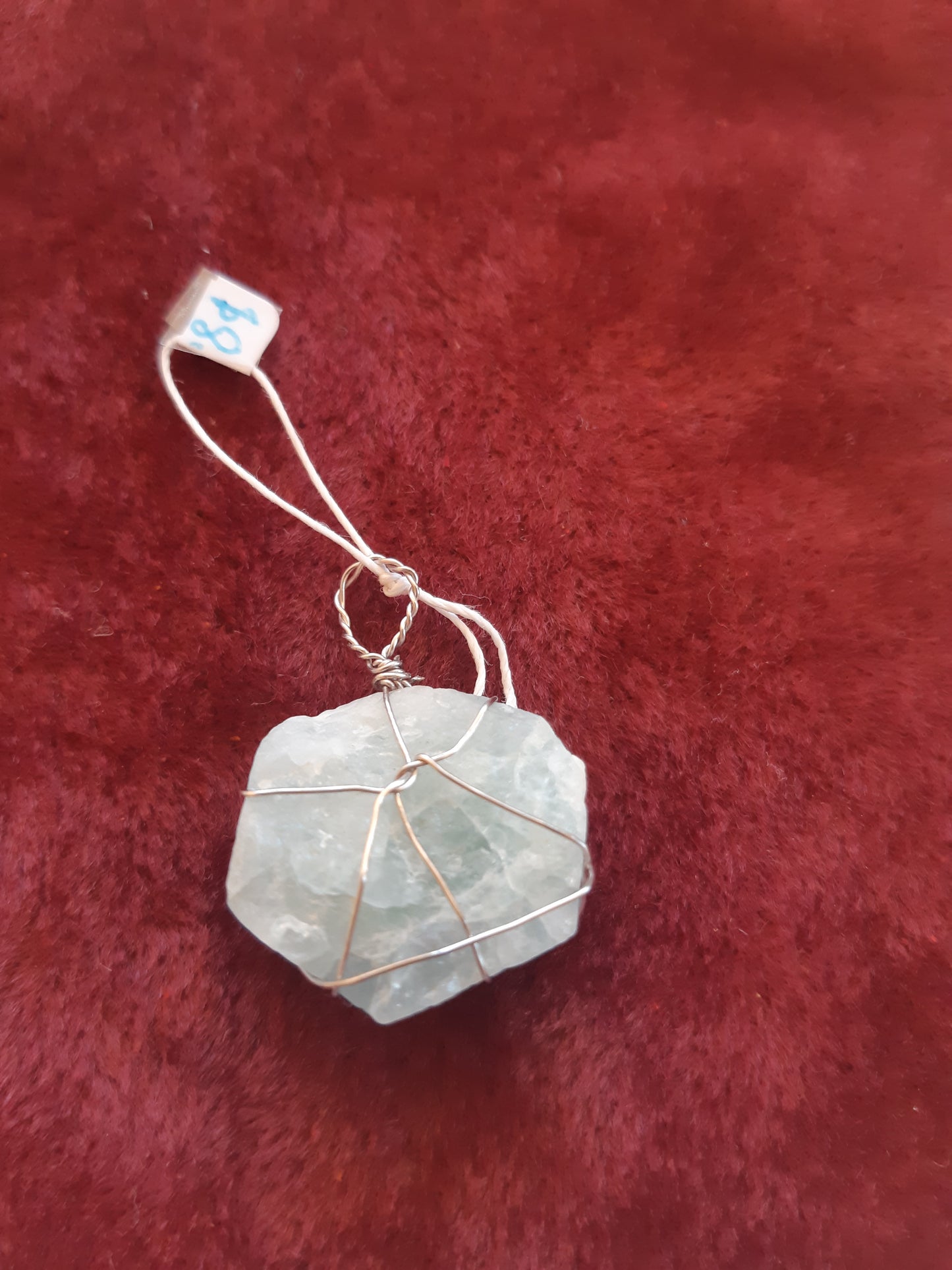 aquamarine wire wrapped pendants