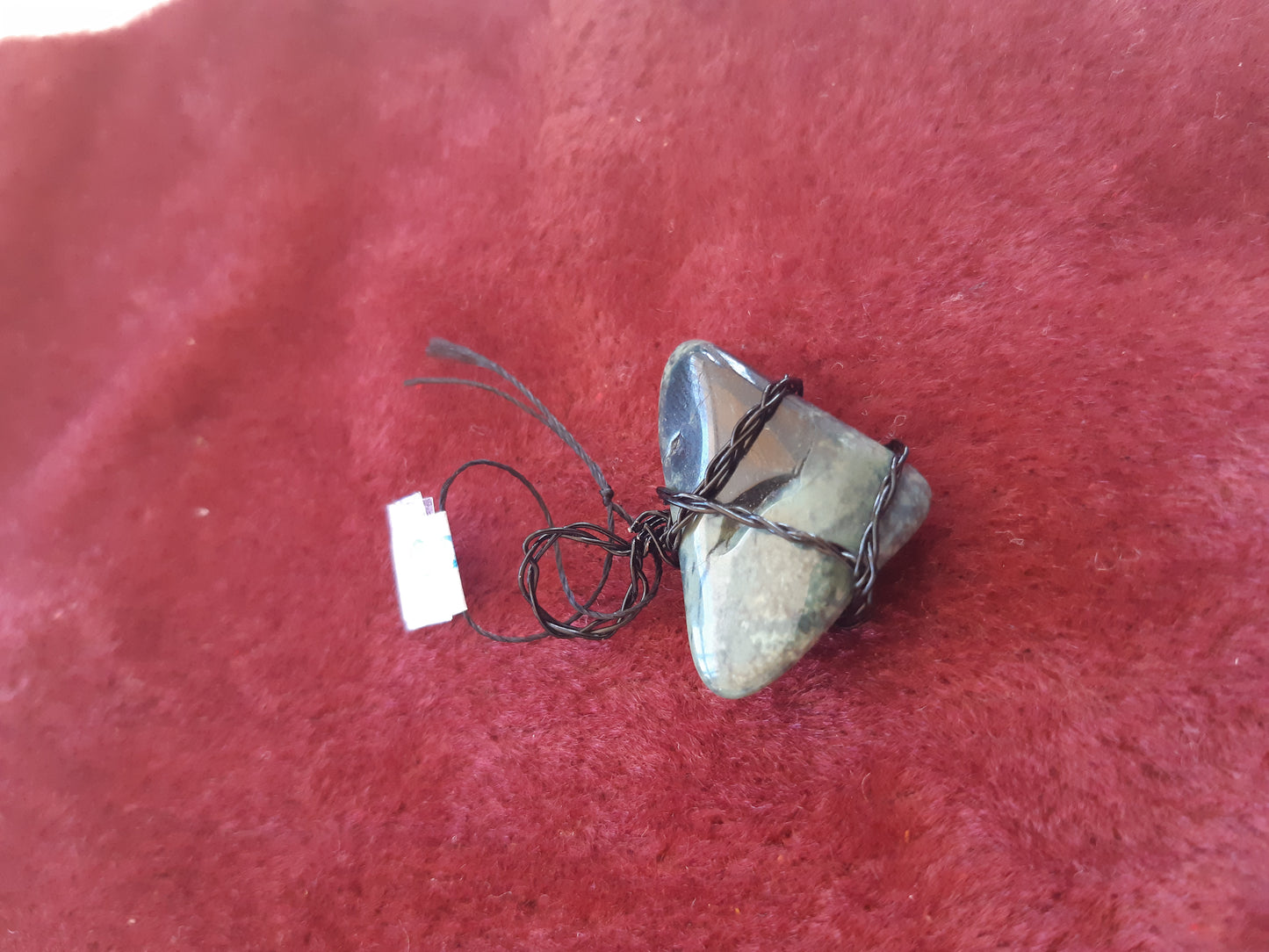 Kambaba Jasper wire wrapped pendant