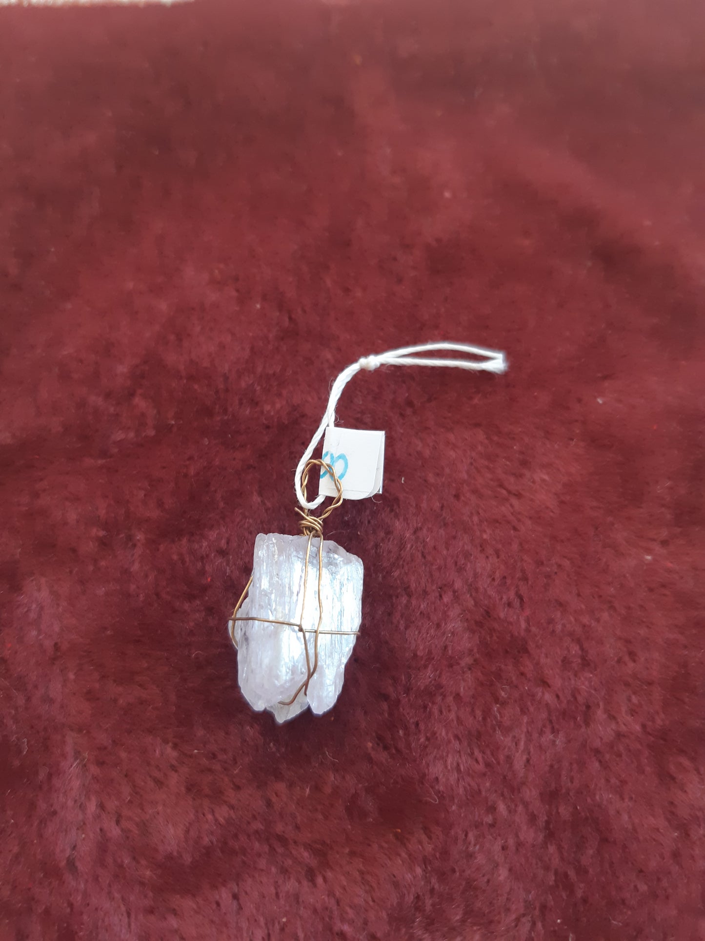 rose quartz wire wrapped pendants