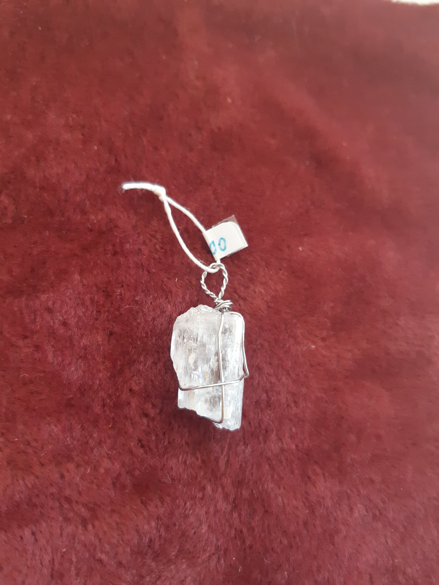 rose quartz wire wrapped pendants