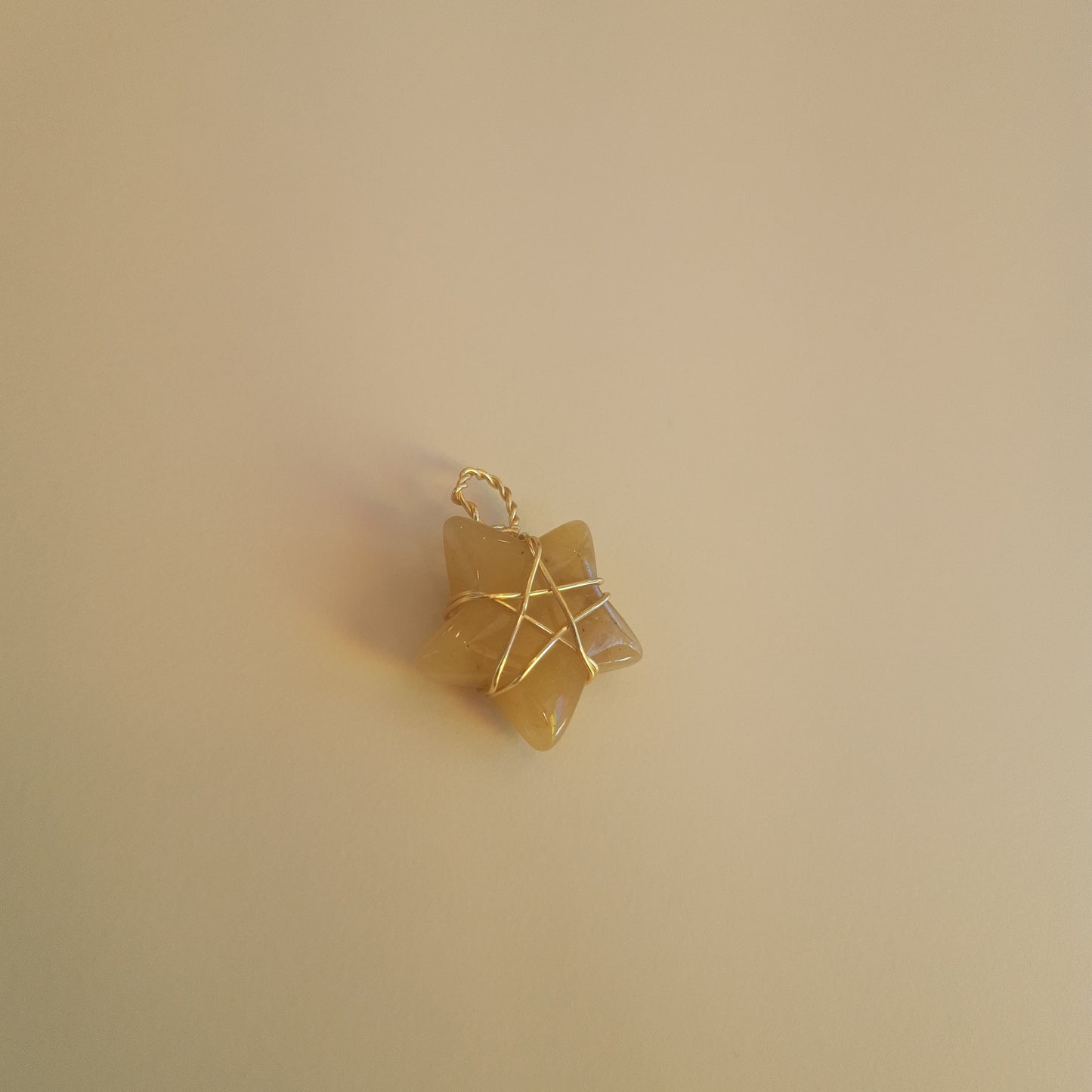 Wire-wrapped mini star pendants