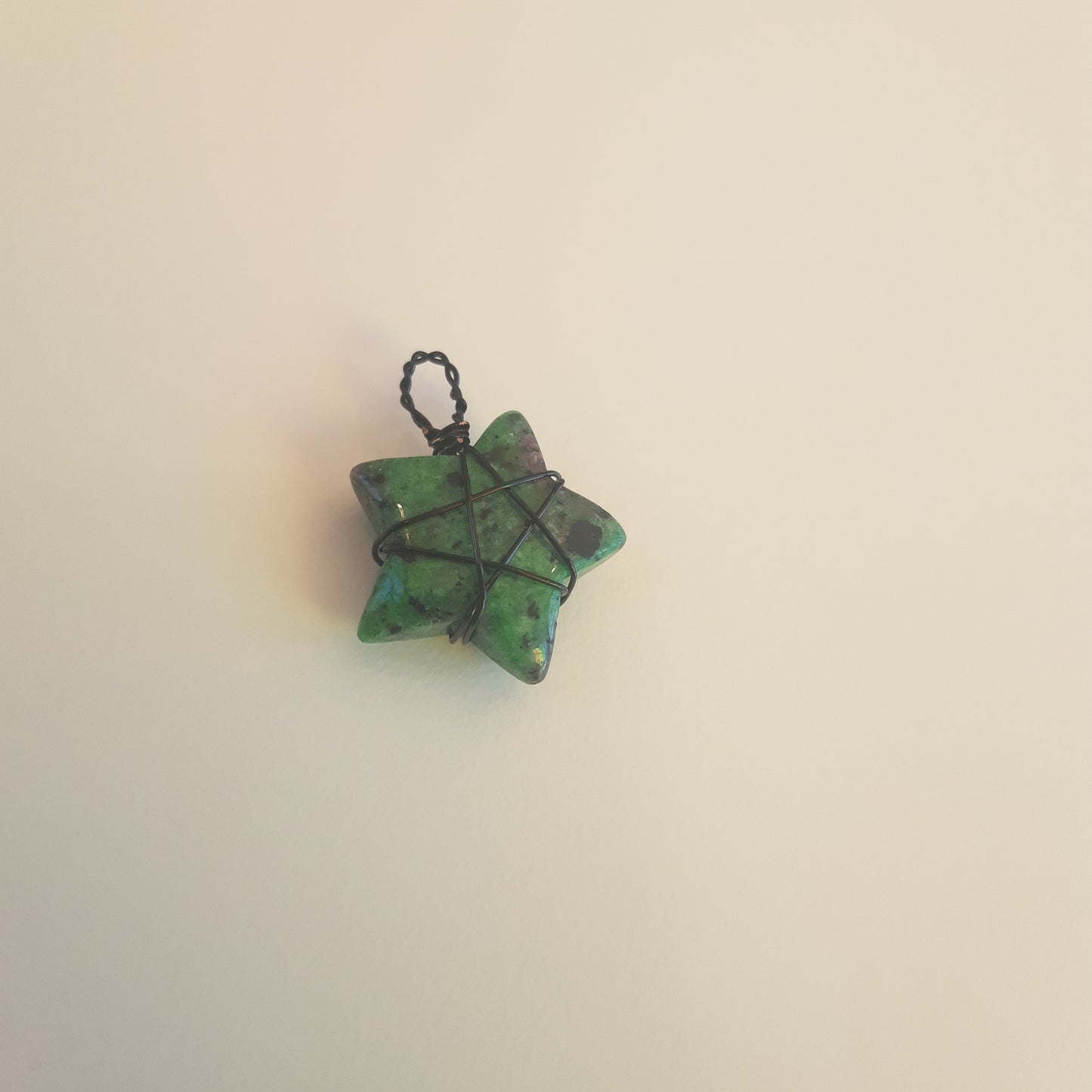 Wire-wrapped mini star pendants