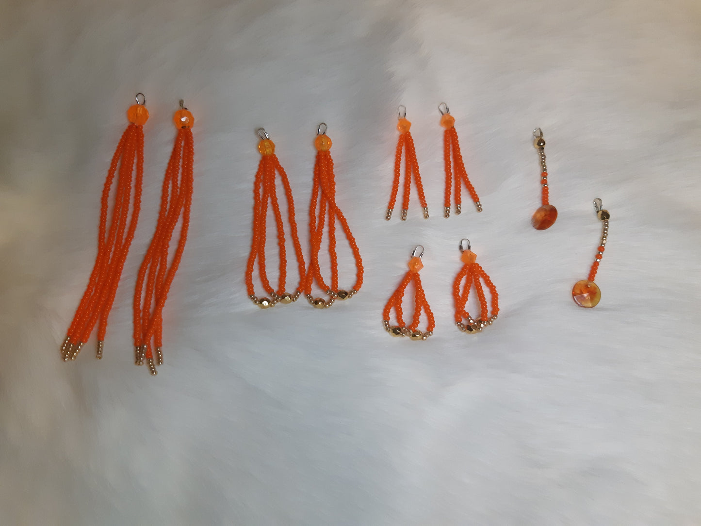 Gold tipped orange collection