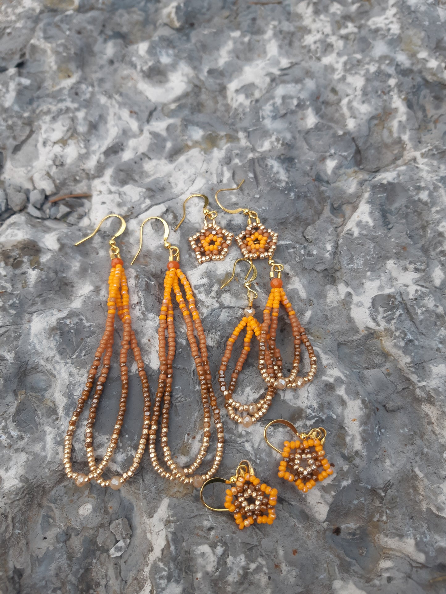 Pumpkin Spice Latte woven stars
