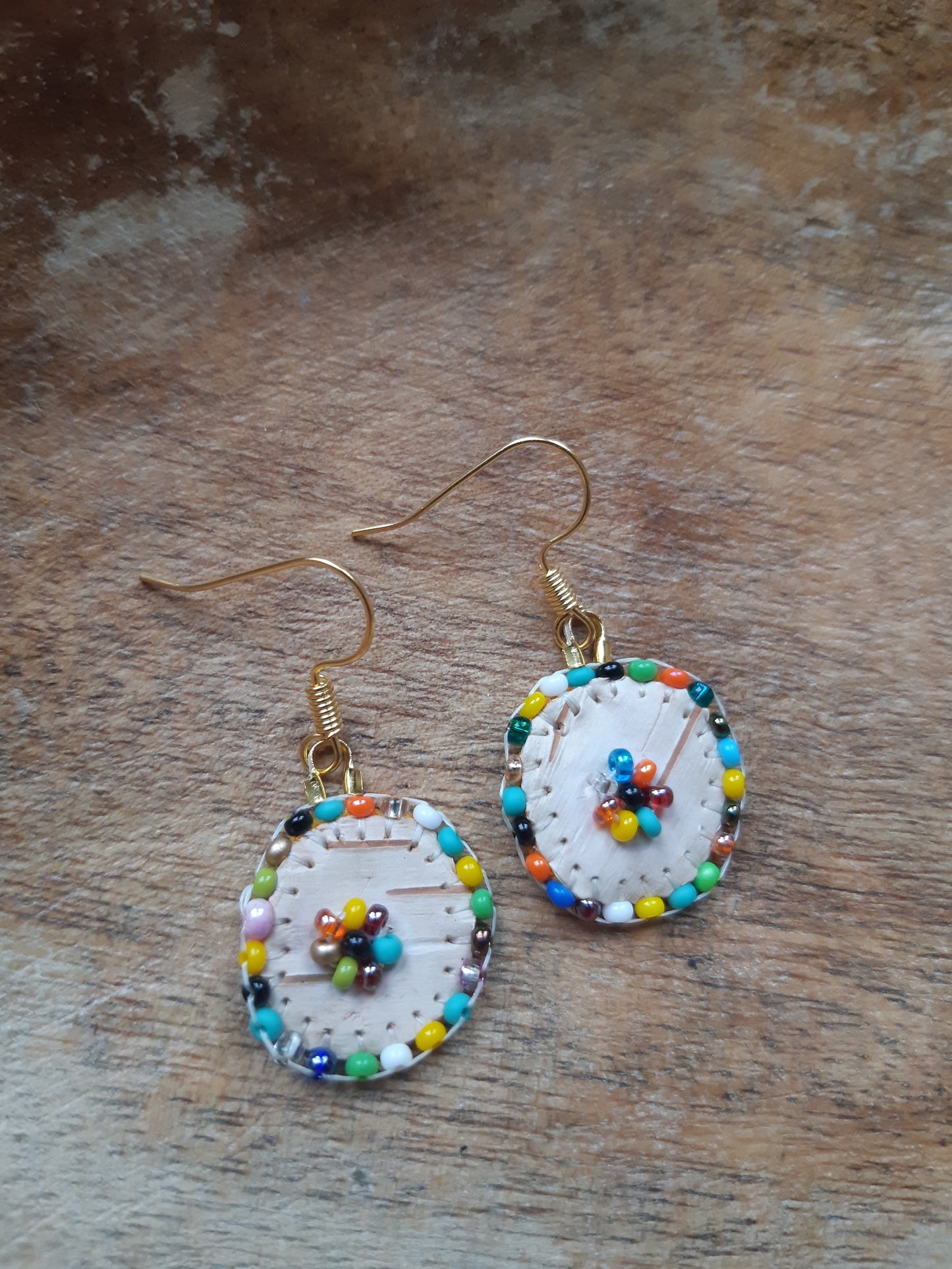 Bead soup mini birch bark flats