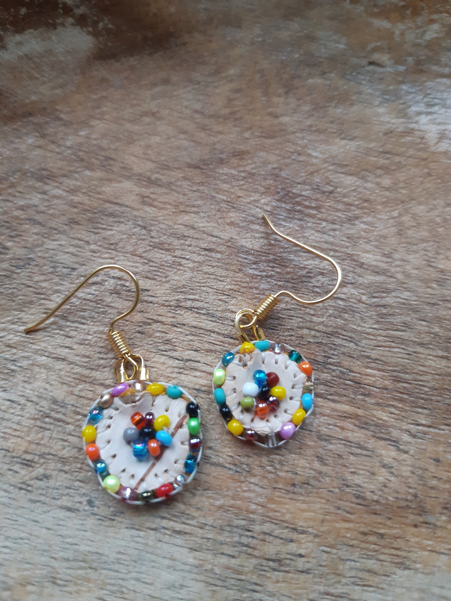 Bead soup mini birch bark flats