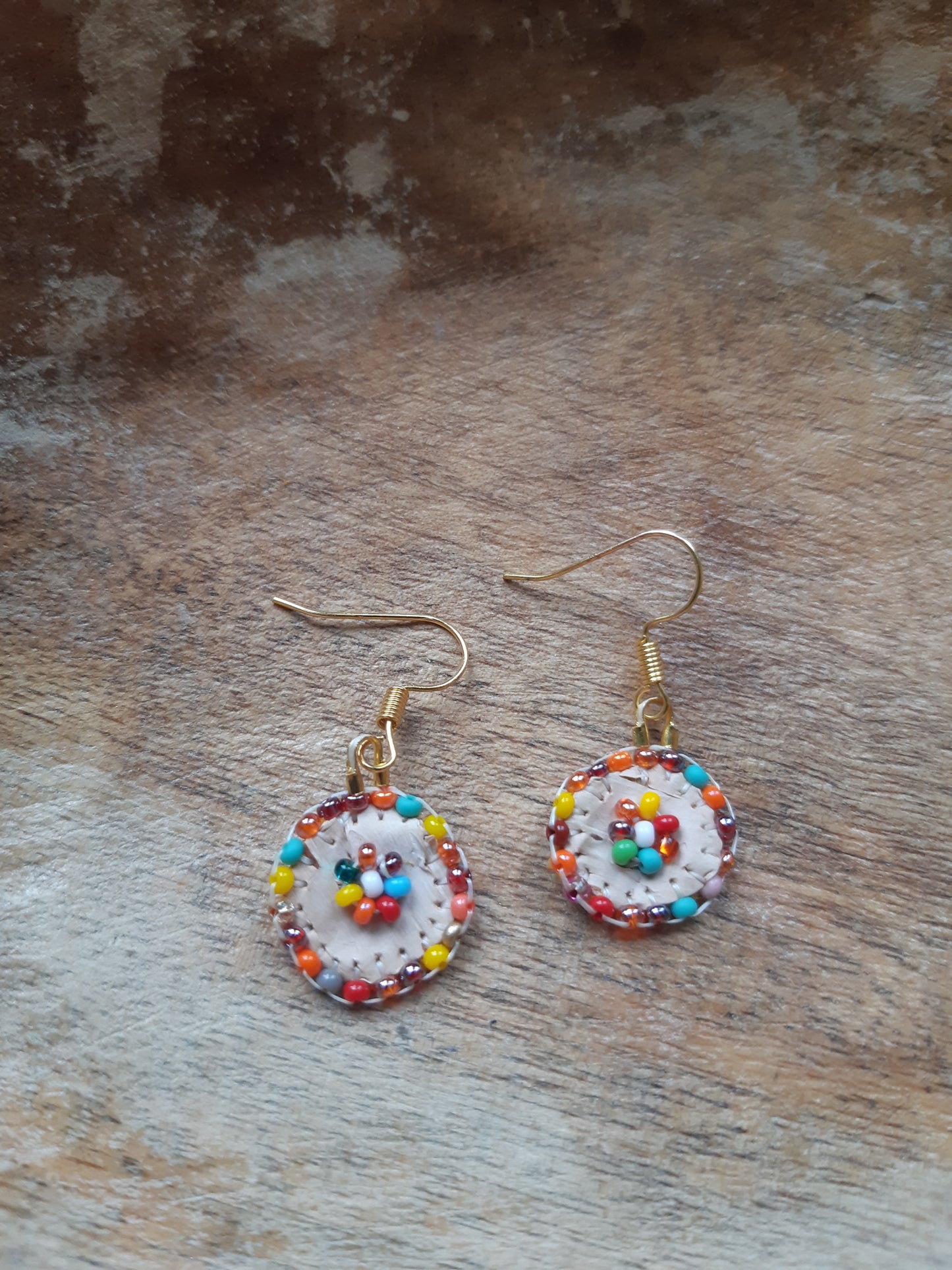 Bead soup mini birch bark flats