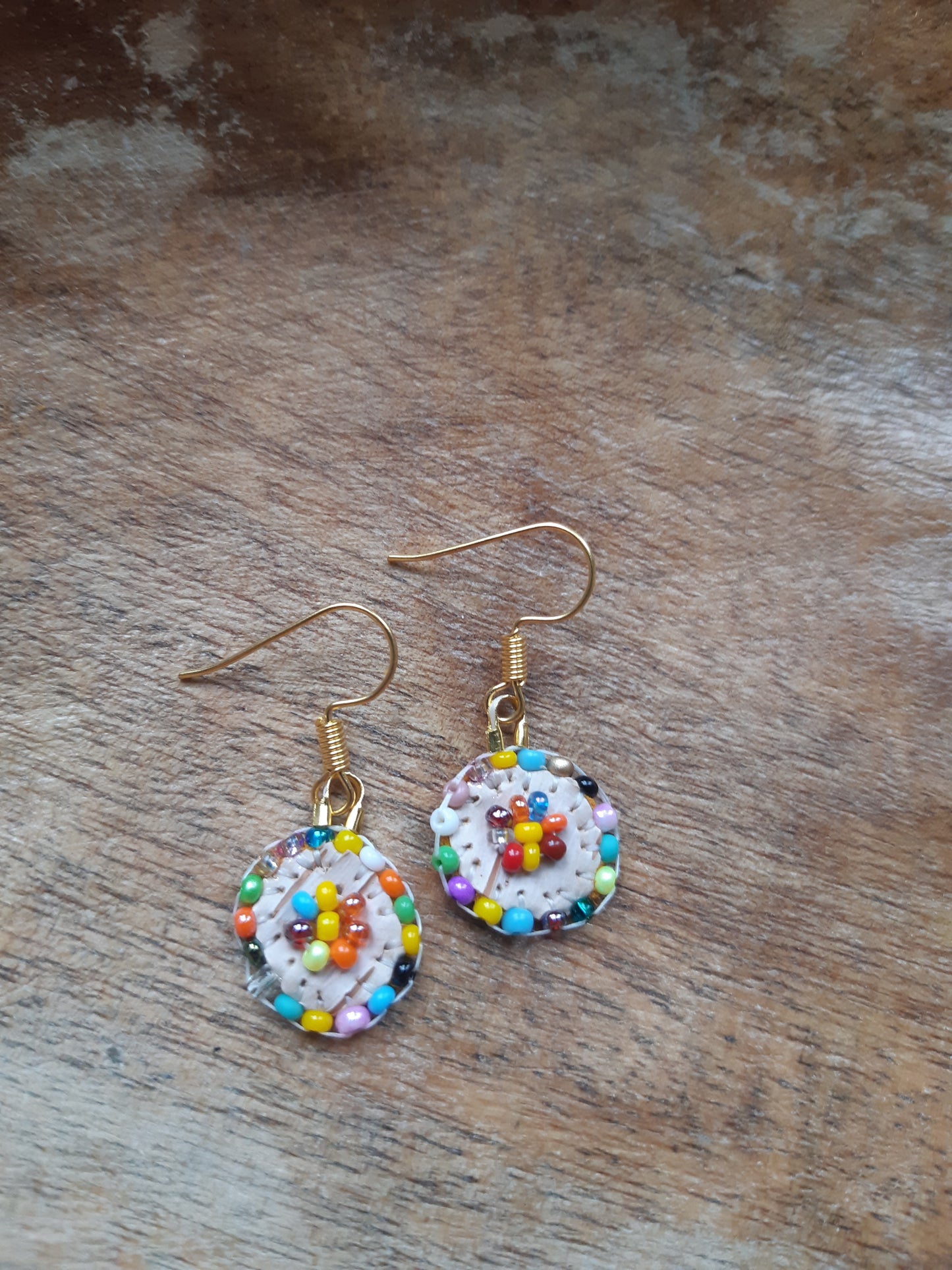 Bead soup mini birch bark flats