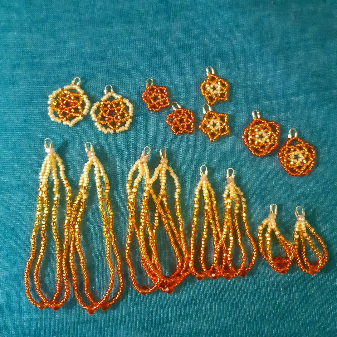 Ombre Silverlined Orange loops