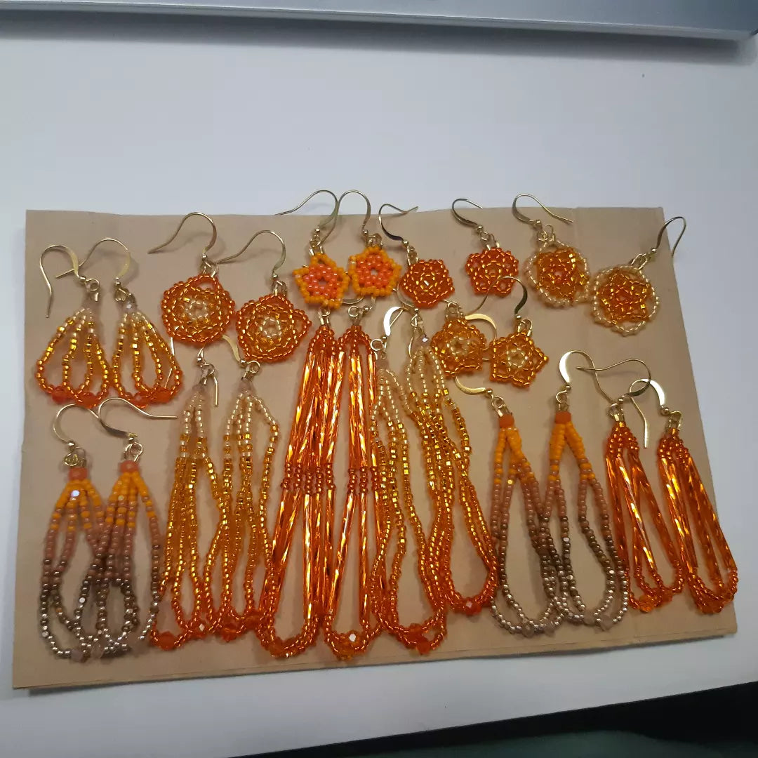 Pumpkin Spice Latte woven stars