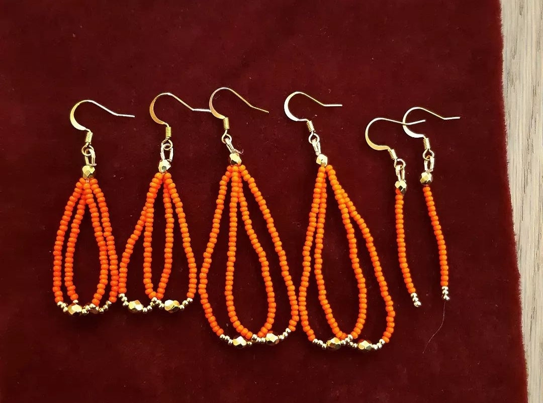 Gold tipped orange collection