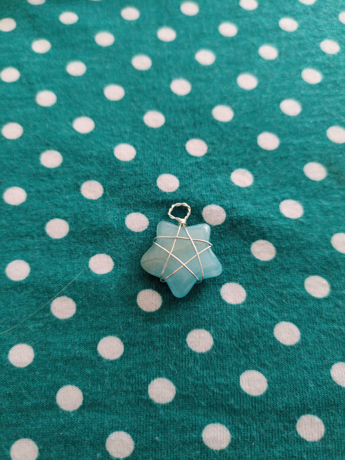 Wire-wrapped mini star pendants