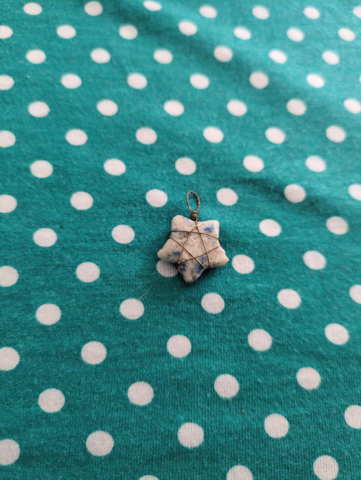 Wire-wrapped mini star pendants