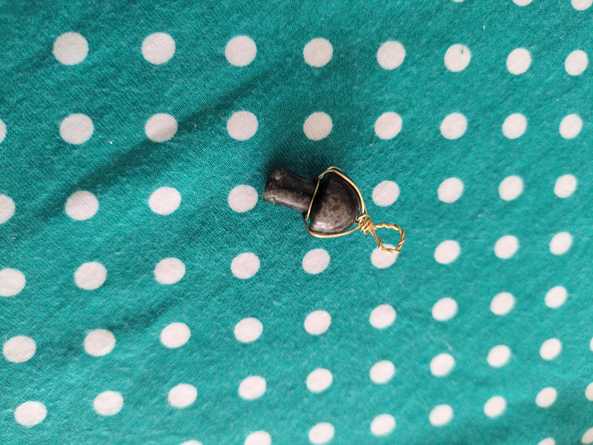 wire wrapped mini mushrooms
