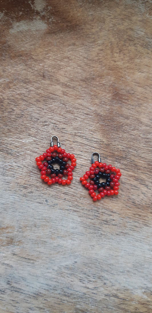 Watermelon woven stars