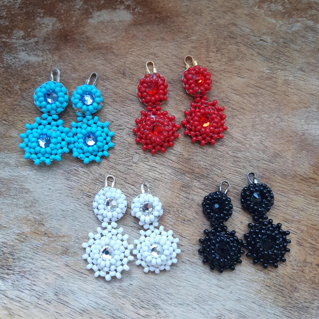 tiered mini flat drops