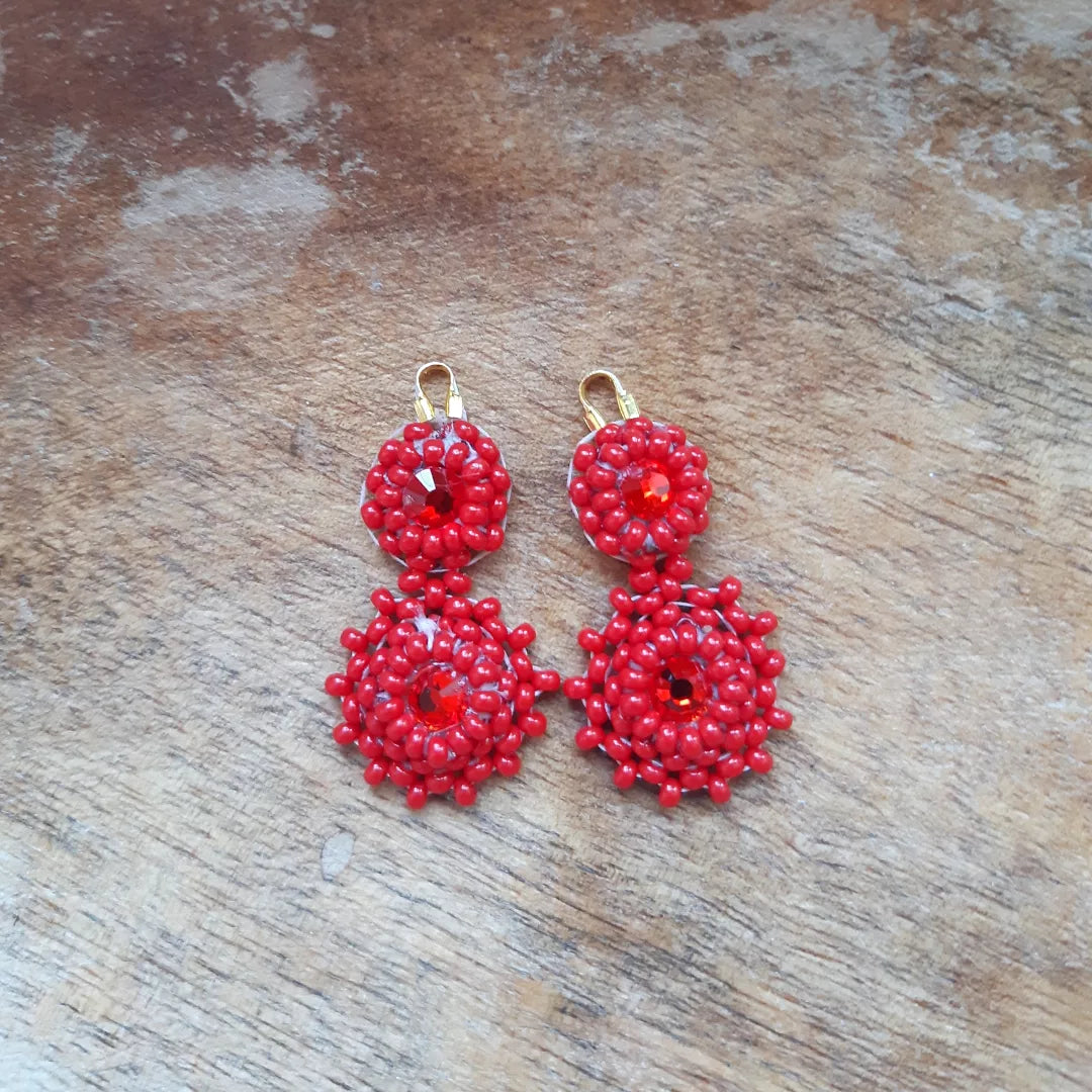 tiered mini flat drops