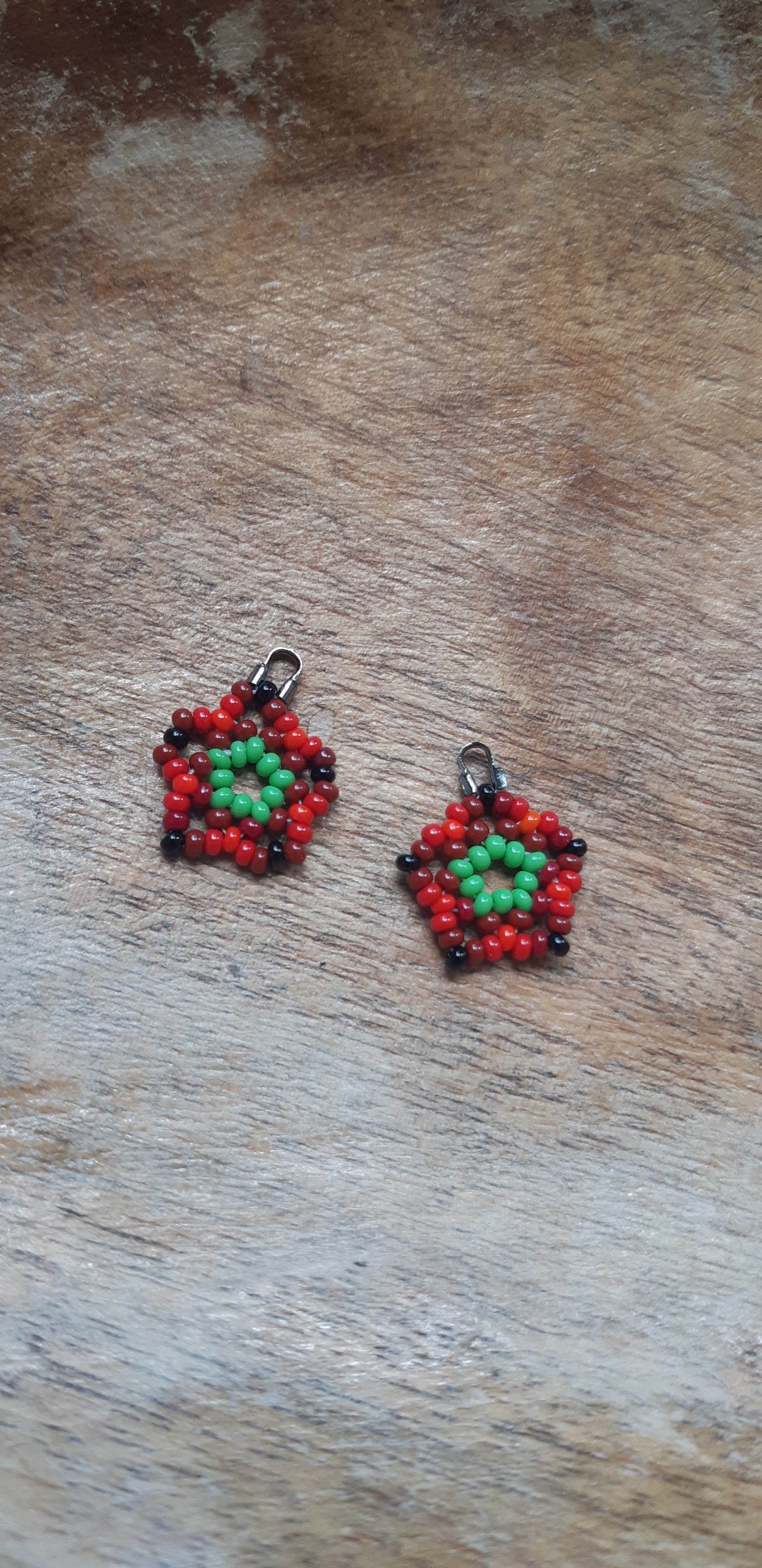 Watermelon woven stars
