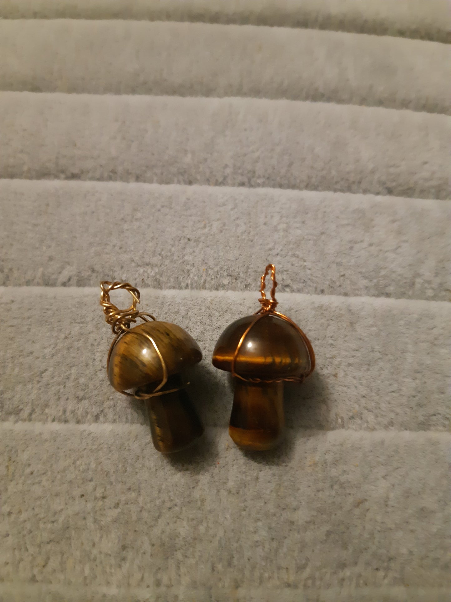 wire wrapped mini mushrooms