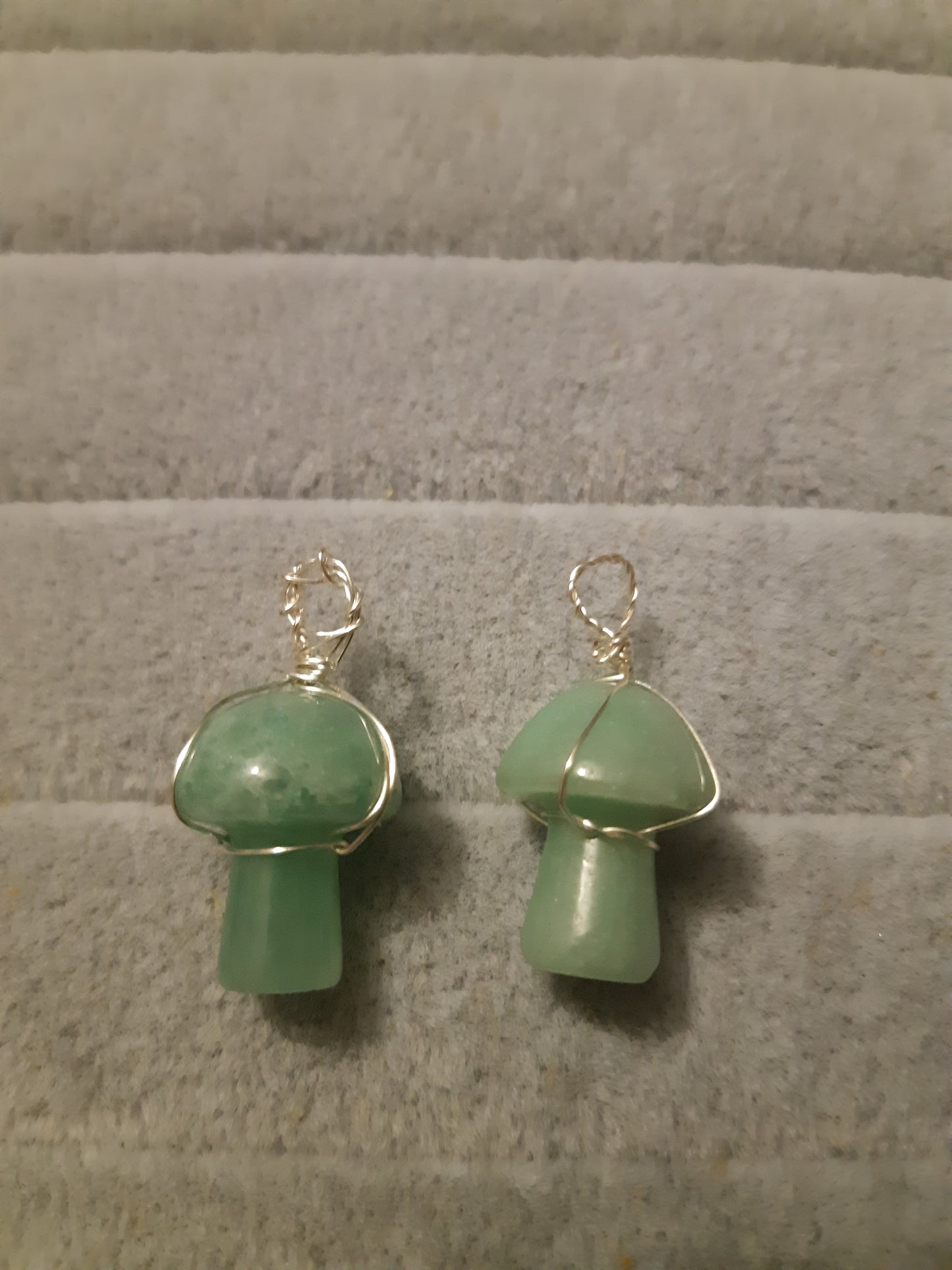 wire wrapped mini mushrooms