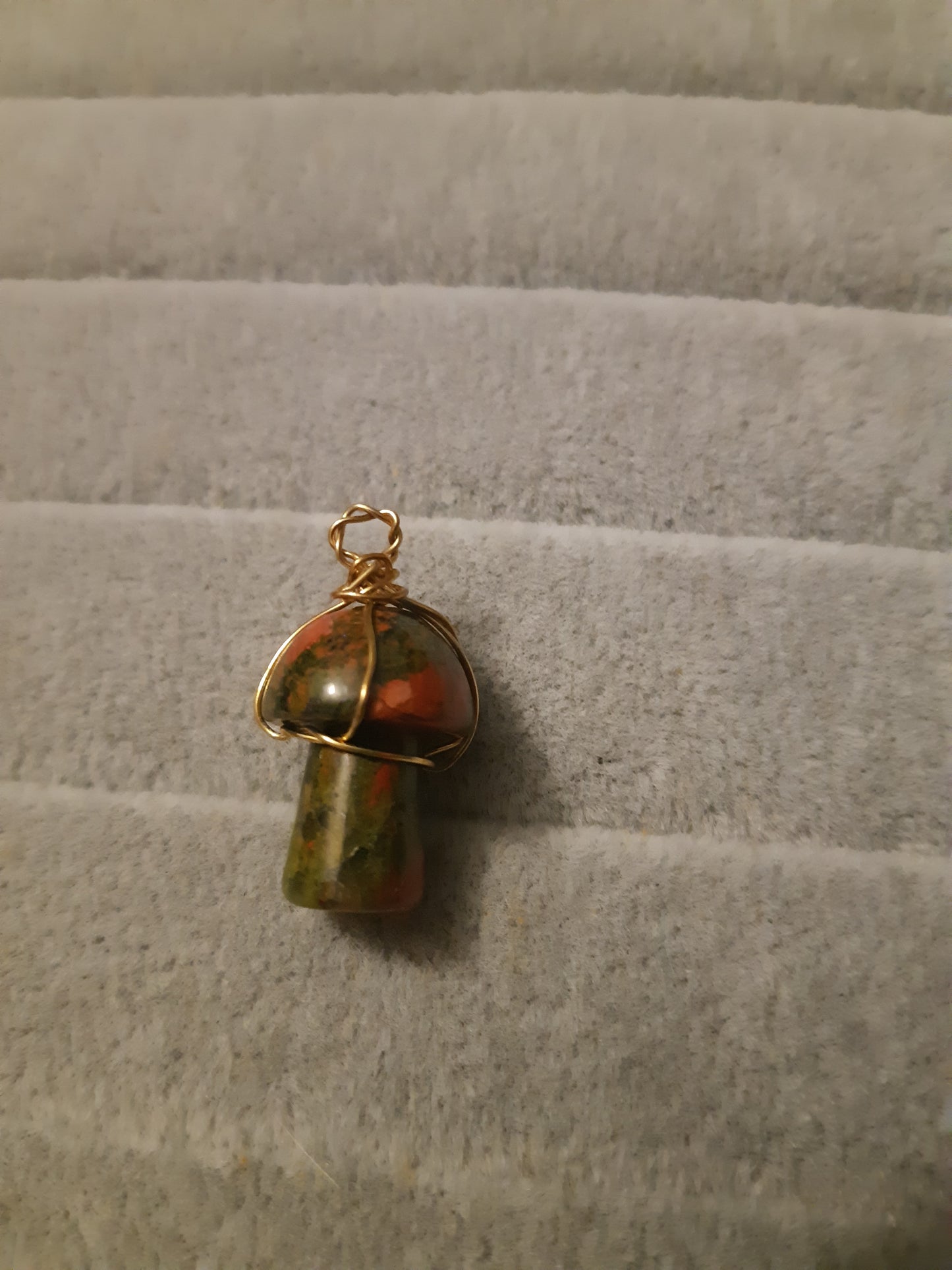 wire wrapped mini mushrooms