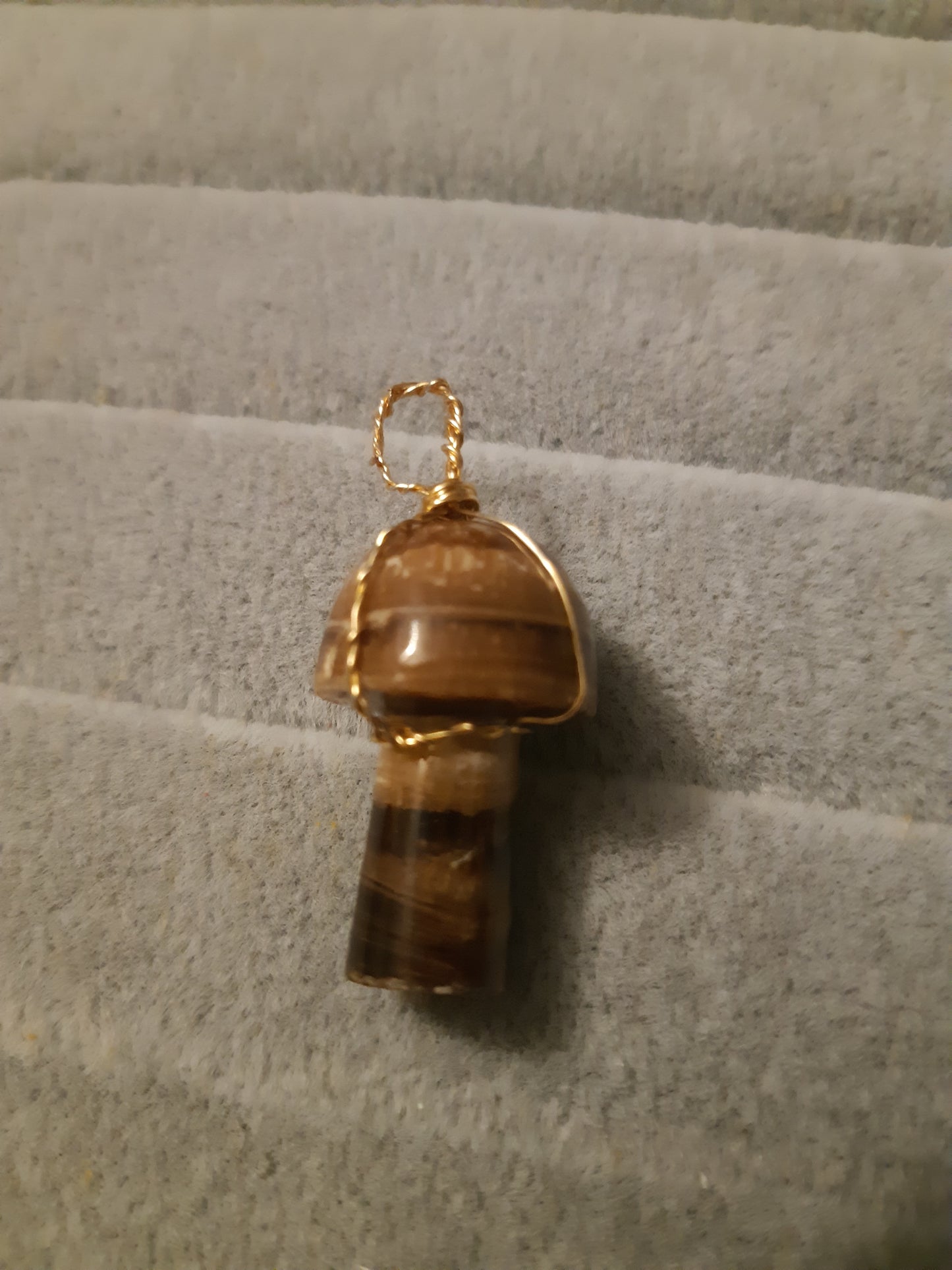 wire wrapped not-so-mini mushrooms