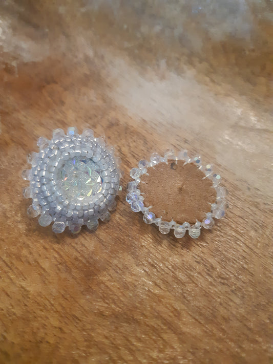 Shades of white Swarovski studs