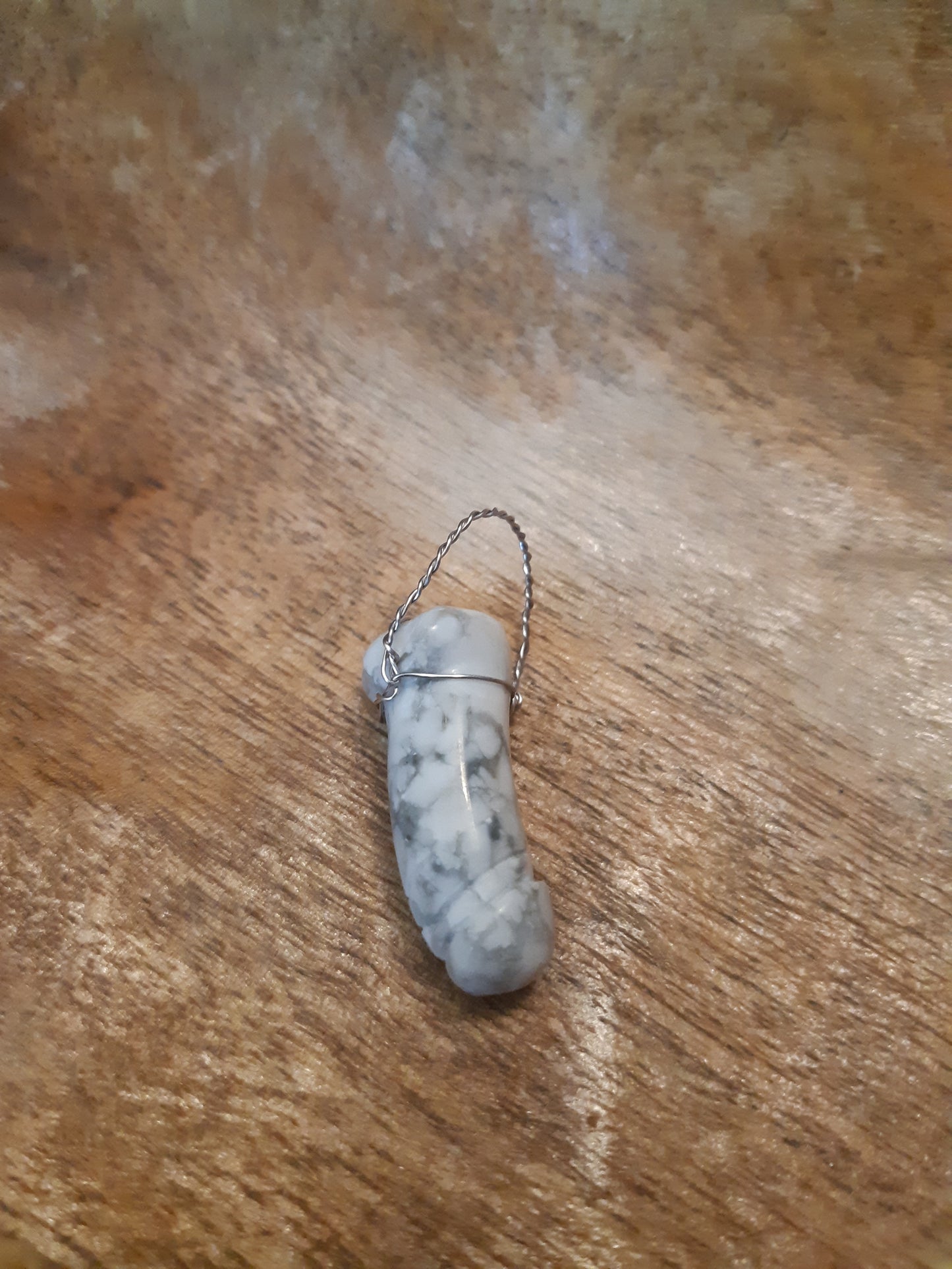 wire wrapped gemstone peen pendants