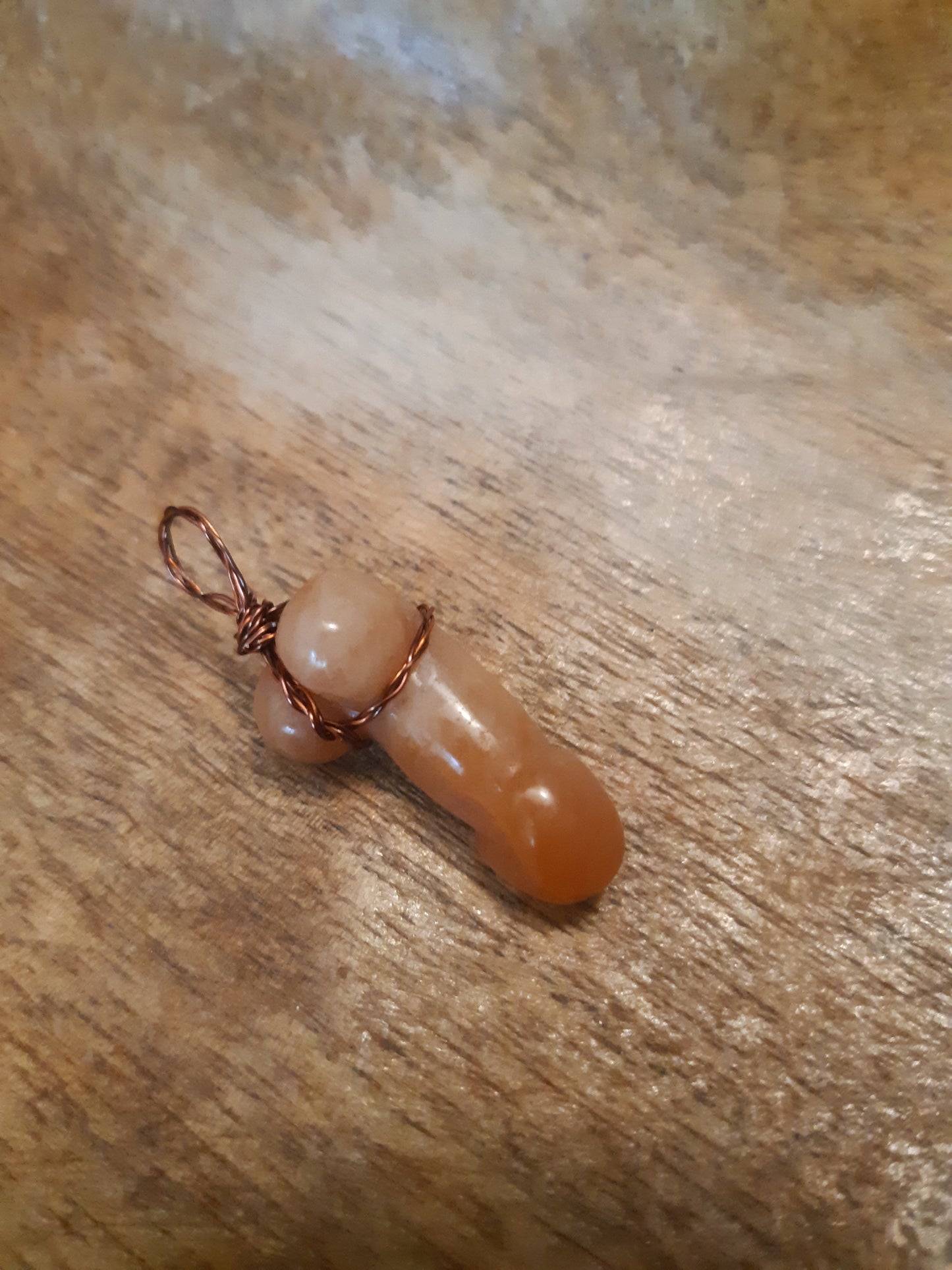 wire wrapped gemstone peen pendants