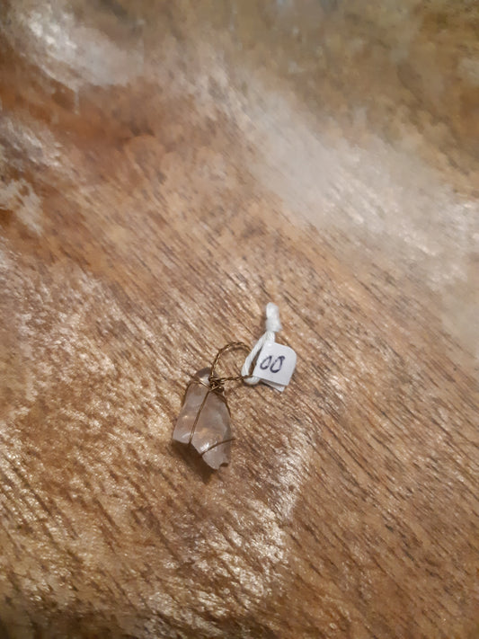 amethyst wire wrapped pendants