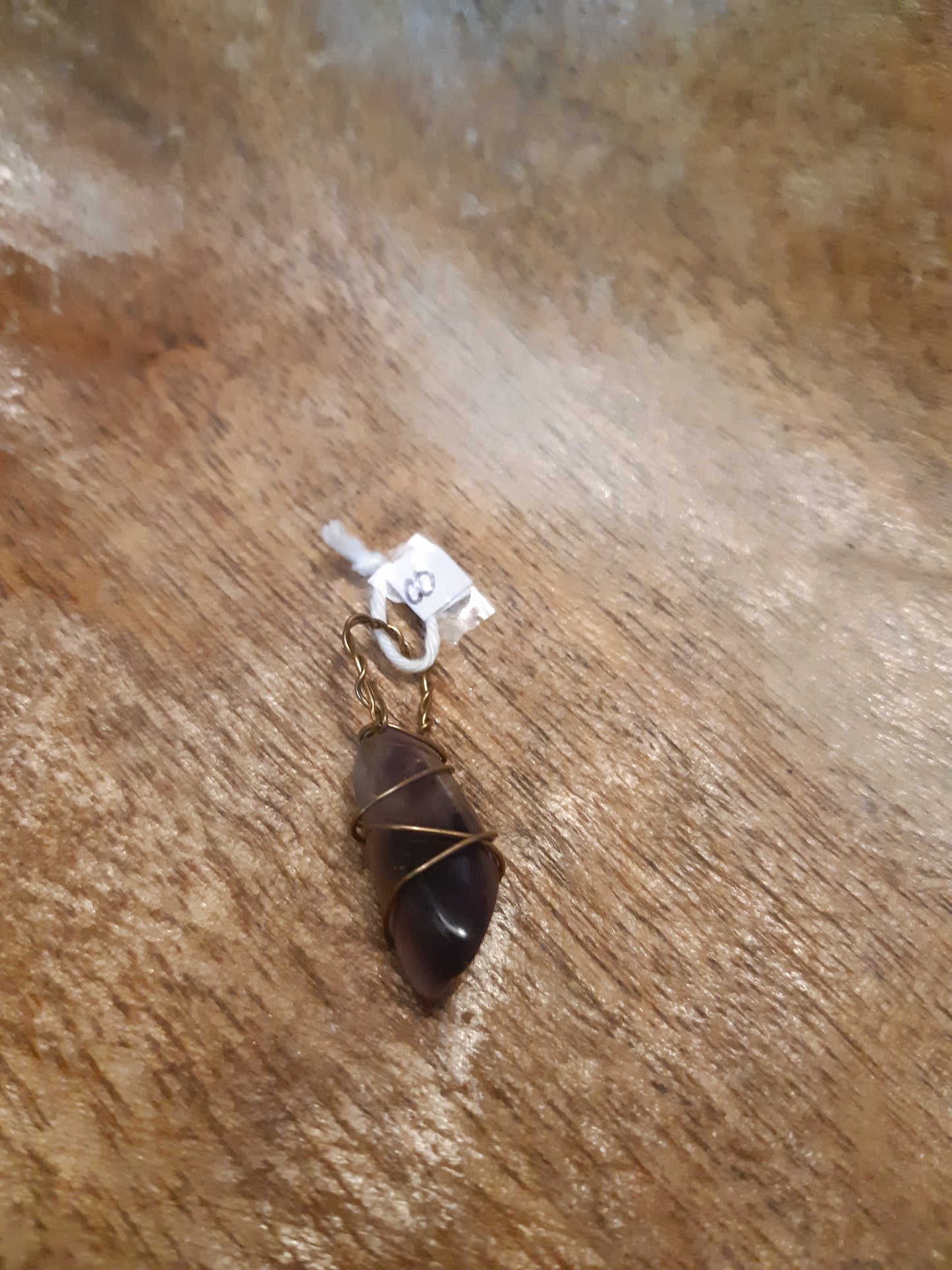amethyst wire wrapped pendants