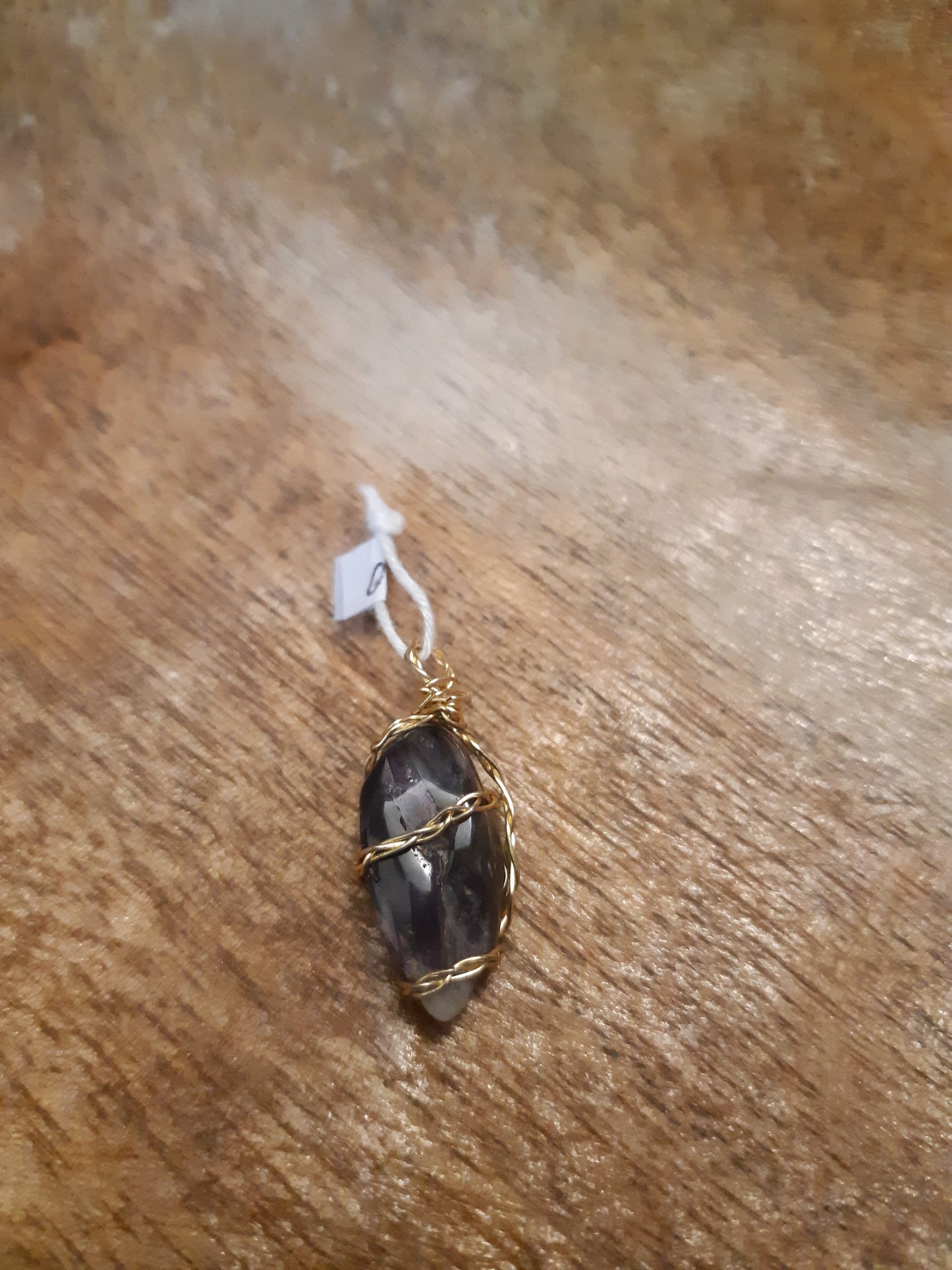 amethyst wire wrapped pendants