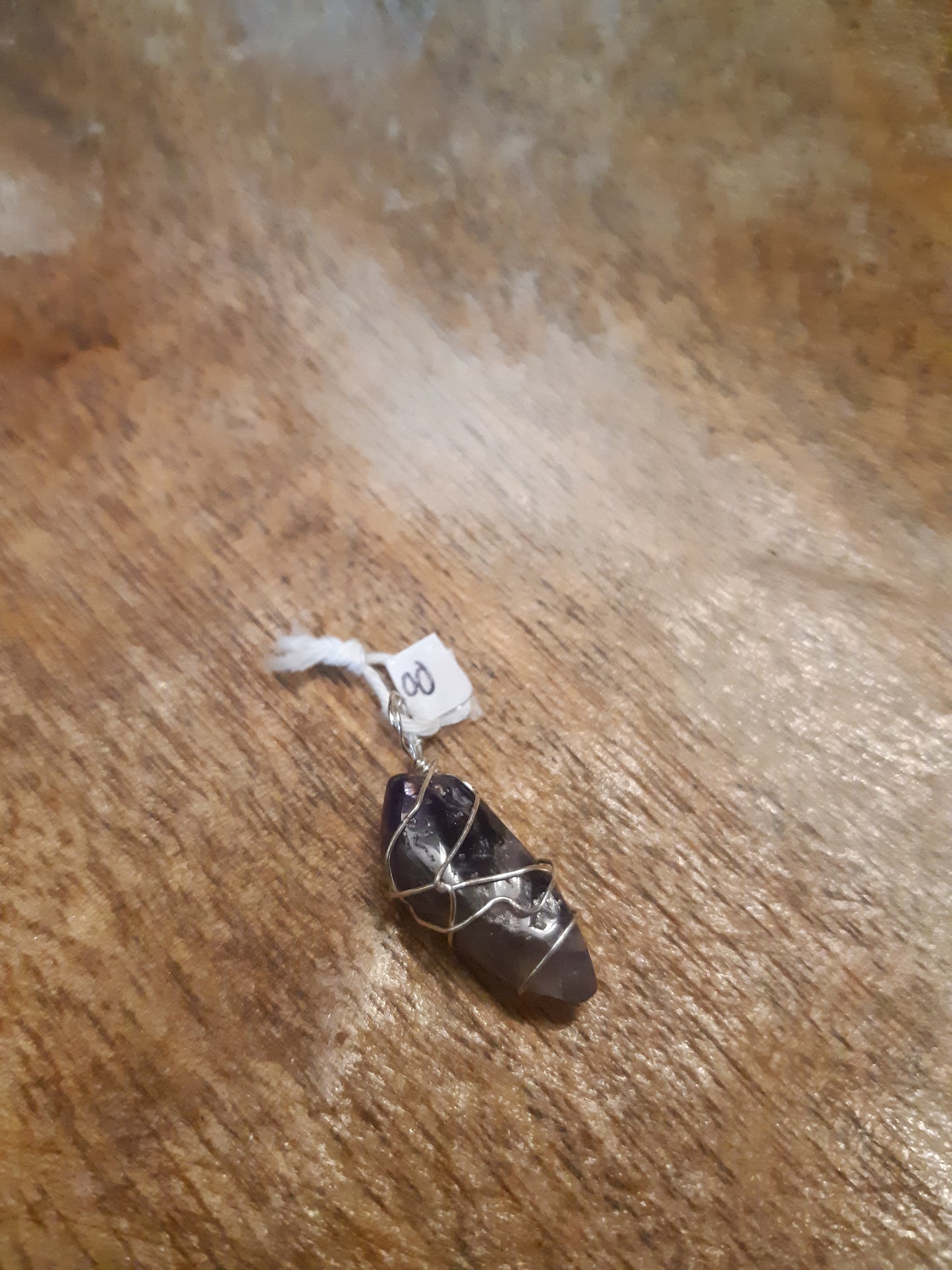 amethyst wire wrapped pendants