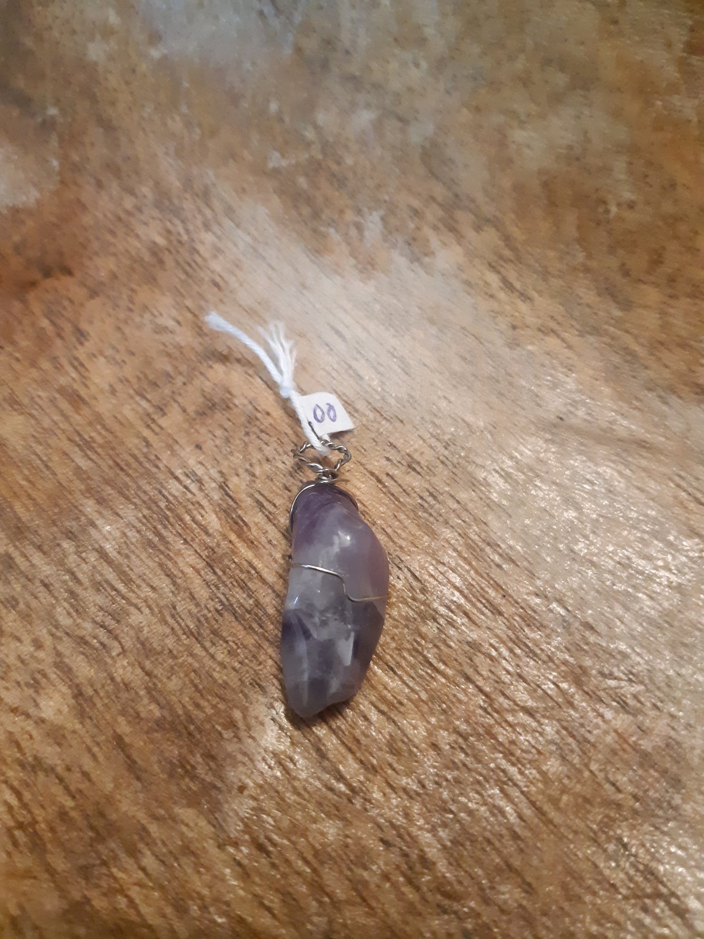 amethyst wire wrapped pendants