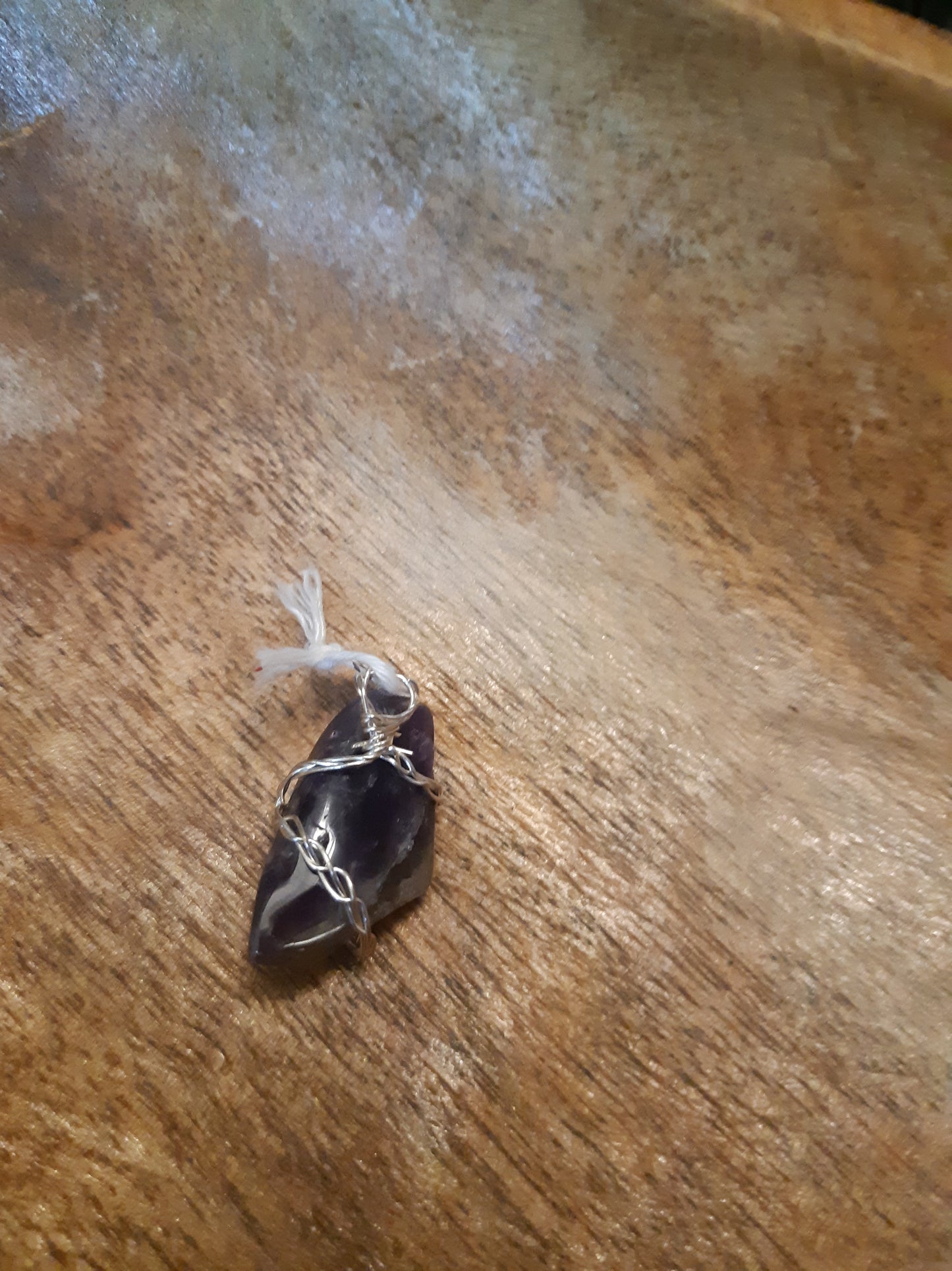 amethyst wire wrapped pendants
