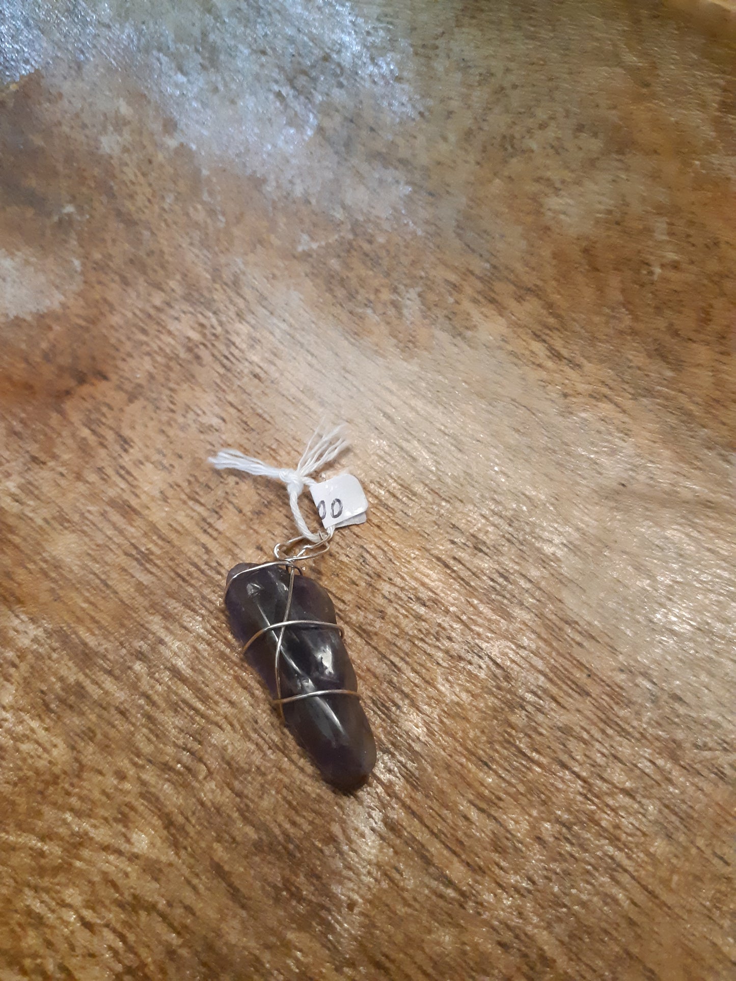 amethyst wire wrapped pendants