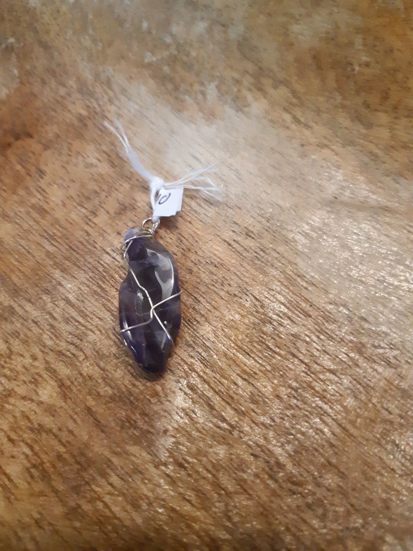 amethyst wire wrapped pendants