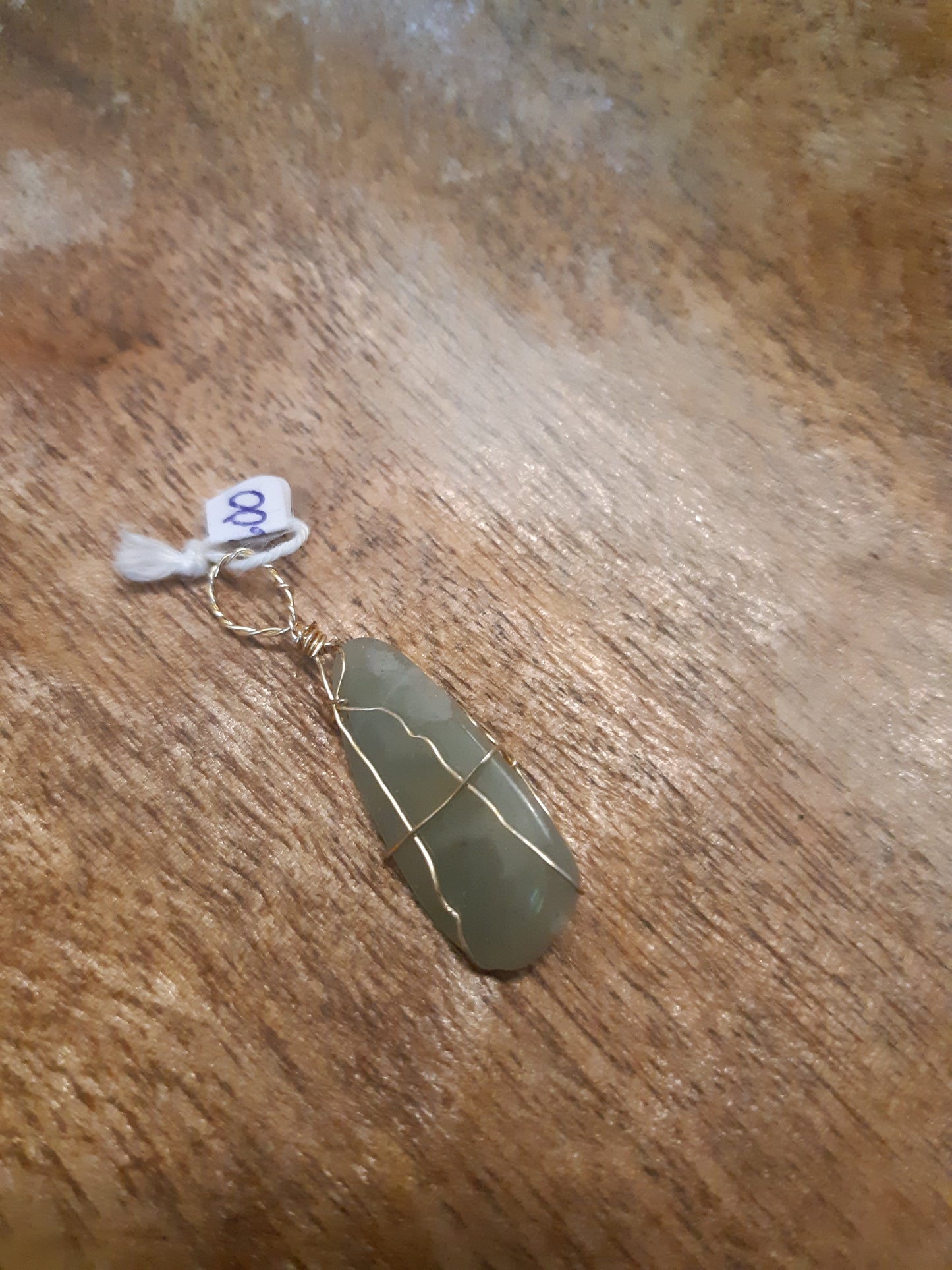 aventurine wire wrapped pendants
